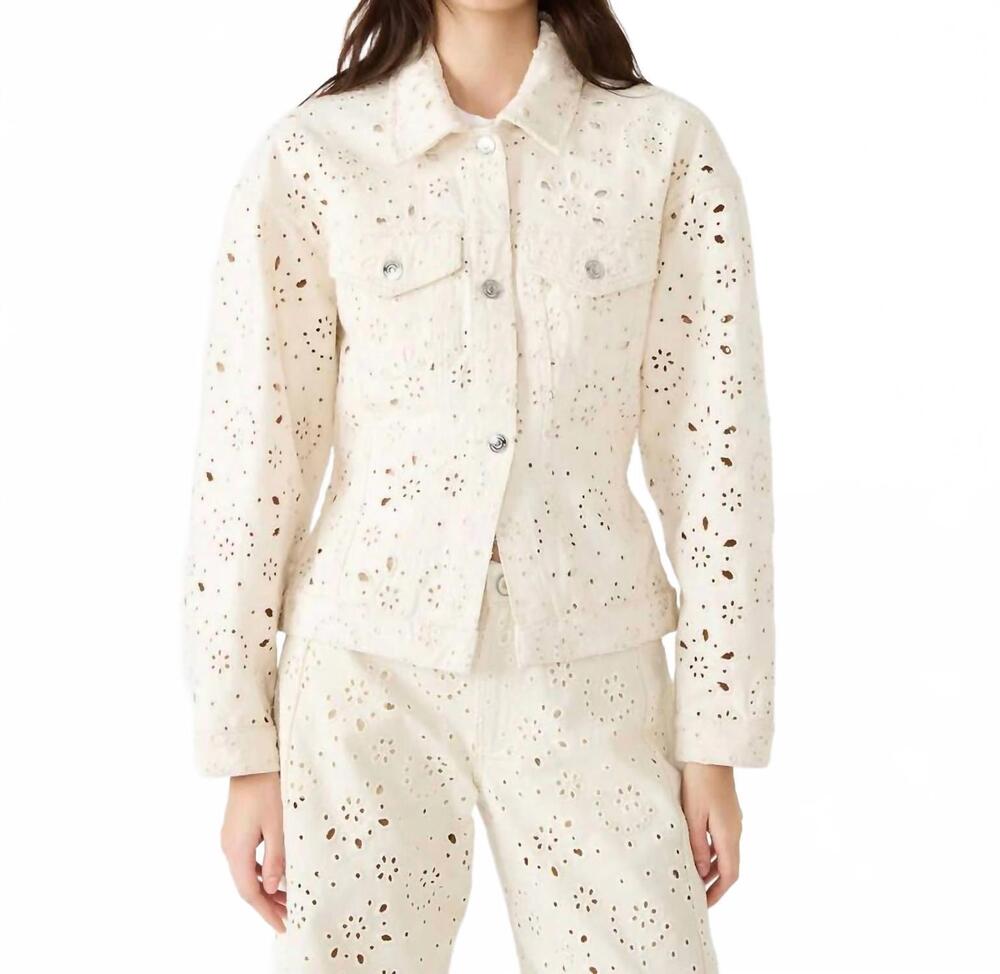 NEW STEVE MADDEN henrietta button-up jacket in sea mist